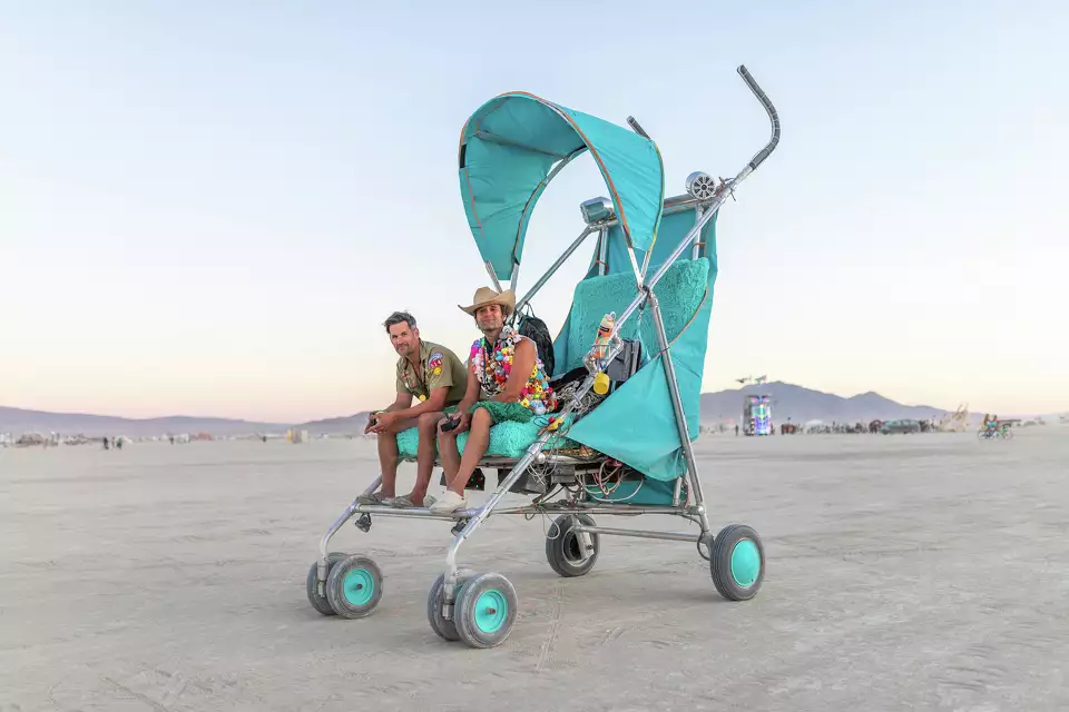 FILE: “Man Baby” mutant vehicle: Mike Murray and Paul&nbsp;Keister.