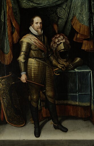 Portret van Maurits, prins van Oranje(ca.1613/20) door Michiel van Mierevelt, Rijksmuseum